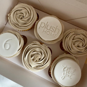 6 x Custom Corporate Cupcakes - Gift Boxed