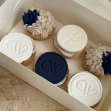 Load image into Gallery viewer, Custom Corporate Cupcakes - Gift Boxed (6)
