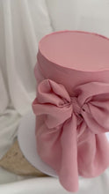 Load and play video in Gallery viewer, 6&quot; Bow Cake Pink⎜Extended Height
